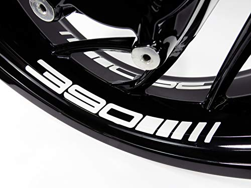 BIKE-label Felgenbett Aufkleber Dekor weiß kompatibel für KTM 390 Duke X790073