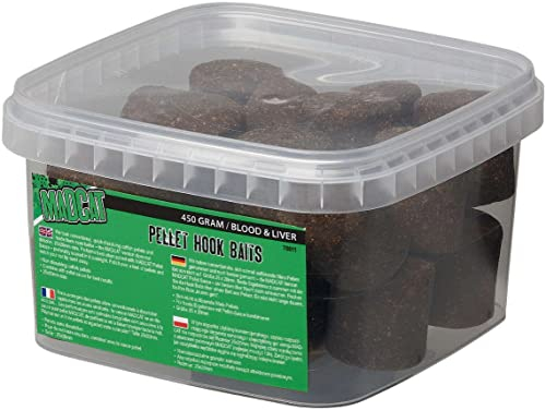MADCAT Wels Pellets Hookbait 25 mm - Blut & Leber 450g, Top Welsköder zum Angeln