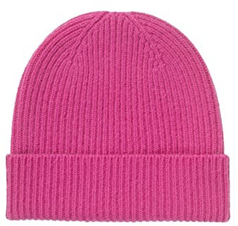 Kaschmir Beanie Mütze - Lomond - 4-lagig, hot pink, One size