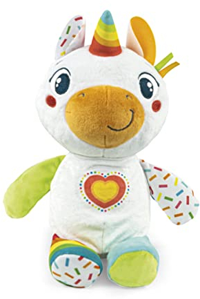 Clementoni - 17846 - Mein kleines Einhorn - Sprechendes Plüschtier Mit Musik, Aktivitätsspielzeug Baby, Lernspielzeug Für Kinder Ab 6 Monate