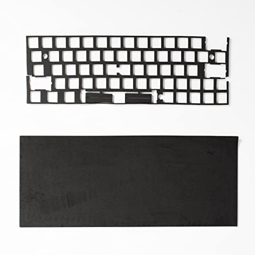 mintcaps 2 Stück Satz Keyboard Sound Dampening Foam 64 Layout Silencer Pad Gasket Eva Foam Keyboard Switches Dampener Foam Pad für mechanische Tastatur