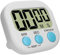 Pantalla Grande Temporizador de Cocina Digital con Pantalla LCD Grande, Cronometro Mesa,Reloj Temporizador Cocina Digital con Alarma Fuerte