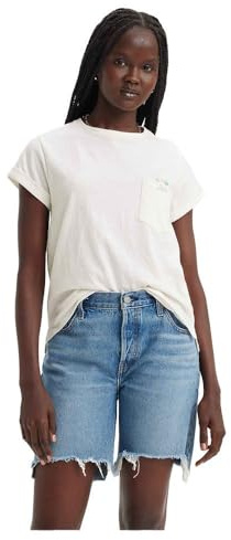 LEVIS GR Margot Pocket Tee Whites Damen, Hibiscus Peek Cloud, XS