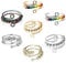 7 Stück Fidget Ring Verstellbare Anxiety Ring Anti Stress Ring Spinner Ring Angst Ring Fidget Anxiety Ring Spinning Anxiety Ring mit Perlen Stressringe für Damen Herren Angst Ringe für Anti Stress
