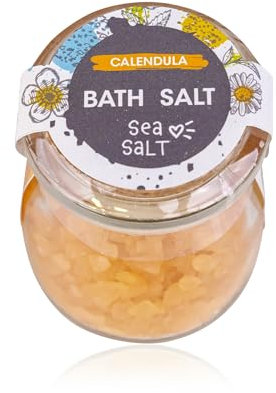 accentra Badesalz (Meersalz) MY BATH im Glas mit Korkverschluss, 125g, Motiv/Duft: Swiss Kiefer
