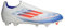 adidas F50 League Laceless Football Boots Firm Ground, Botas de fútbol Unisex Adulto, Cloud White/Solar Red/Lucid Blue, 44 EU