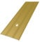 35mm Threshold Carpet Cover Strip Door Plate Anodised-Aluminium Grooved Floor Bar Trim Drilled IP08 35mm x 0.93M (3.05FT) TMW Profiles (Gold)