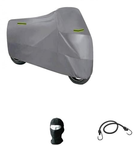 Compatible con Vespa 125 PX - Funda protectora de moto para scooter de nailon impermeable para scooter, talla M, cubierta universal resistente a la lluvia, 203 x 89 x 122 cm, carcasa resistente
