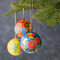 Exklusive Global-Weihnachtskugeln, 2 Stück, Kaschmir-Kunst, Pappmaché, Blumenmuster, Weihnachtskugeln, Dekoration, Bälle, Geschenke