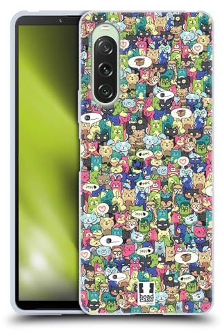 Head Case Designs Katze Tierische Überlastung Soft Gel Handyhülle Hülle kompatibel mit Sony Xperia 10 V 5G