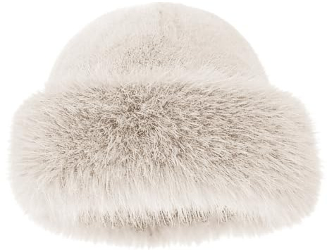 Flauschiger Fischerhut, Pelzmützen für Damen, Winter, warmer Pelzhut, dicker Plüsch, Kunstpelzhut, flauschige Mütze, Damen-Wintermützen für Damen, Pelzmützen für Damen