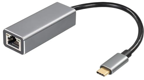 MAXTRACK USB C LAN Adapter - Ethernet Adapter USB-C auf RJ45, USB-C Ethernet Adapter 1 Gbit/s, Kompatibel mit MacBook, iPad Pro, Notebooks, Aluminium-Gehäuse, Vergoldete Kontakte, Plug & Play