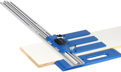 Circular Saw Guide with Rip-Cut Track and Guide Rail for Woodworking