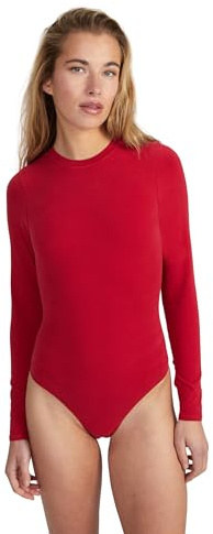 Style & Republic Langarm Body Damen aus Baumwolle, Samtig weich und Bequem Bodysuit mit Rundhalsausschnitt & Druckknopfverschluss