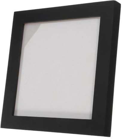 VALICLUD CD Bilderrahmen Schwarz, für Präsentation und Aufbewahrung | Minimalistisch, für Büro und Schlafzimmer, Geeignet für Cds und Bilder, Modernes Design