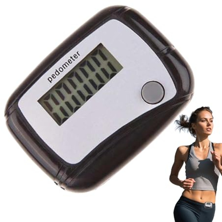Opdestn Schrittzähler Für Senioren | Tragbarer Digitaler Fitness Schrittmesser,3D Pedometer | Für Sport Fitness Wandern Training Reisen