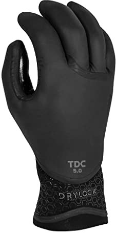 XCEL Drylock 5 mm Textur Skin 5 Finger Handschuh Fall 2017, schwarz, XS