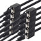 1aTTack.de 618296 Adattatore prolunga CAT7 Cat.7-0,5 m - Cavo Ethernet Cavo di rete Lankabel 10 Gb/s cavo grezzo con presa (RJ45) Cat6a 10 pezzi - nero
