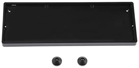 YMDK Set für mechanische Tastatur, 75 Tasten, eloxiertes Aluminium, Hot-Swap-fähig, Typ C, ortholineares Layout Black case Black plate
