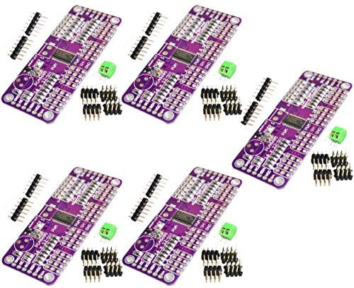TECNOIOT 5pcs PCA9685 16 Channel 12 bit PWM Servo Driver I2C Interface