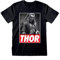 Offizielles Marvel Avengers Thor Foto Unisex Schwarz T-Shirt Gr. XL, Schwarz