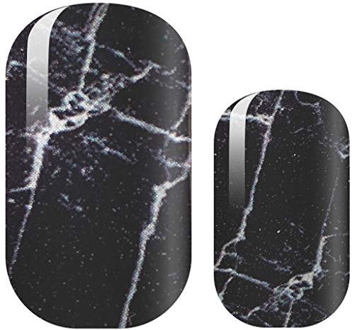 AVOA Beauty Nagelfolie - Lost Marbles, schwarz, weiß, marble, Marmor Nail Art Design, 16 dünne selbstklebende langanhaltende Nail Wraps