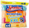 SPONTEX - Microfibre Collection XXL - 4 Microfibres XXL - Multi-Usages - 38 x 36cm - Efficace juste avec de l'eau - Elimine 99% des bactéries