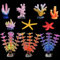 Künstliche Koralle Deko Aquarium, Korallen- und Wasserpflanzen Aquarium Pflanzen Dekorationen Aquarium Ornamente Packung mit 10 Stück