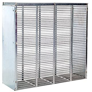 LYSON Bannwabentasche Zander für 2 Rähmchen mit Deckel verzinkt Innenmaße 430x78x216 Metallisolator