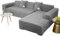 JHLD Sofabezug L Form, Stretch Sofabezug Samt L-förmiger Sofabezug Weiche Anti-rutsch Sofa Überwürfe Für Ecksofa-grau-2 Sitzer+3 Sitzer