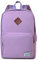 VASCHY Zaino Uomo，Zaino Donna Casual Zaino Scuola Università Vintage Zaino PC 15.6 Pollici Zainetto Classico Impermeabile Zaino Da Viaggio Lavoro (Viola)