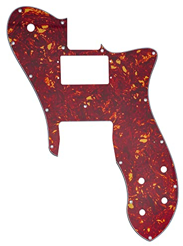 Musiclily Pro 16 Löcher Breite Palette Humbucker Gitarren Schlagbrett Pickguard für USA/Mexico Fender 72 Tele Custom Style E-Gitarre, 4-lagig Vintage Tortoise