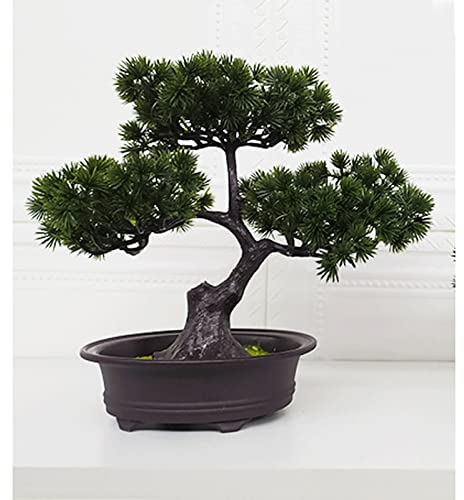 Liudan künstliche Pflanzen Künstliche Topfpflanzen Gefälschte Grünpflanzen Künstliche Keramik Ton Bonsai Indoor Pflanzen Greening Home Office Kitchen Desktop Center Dekoration Künstliche Topfpflanze