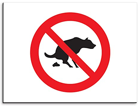 Warnschild Hundekot, verboten aus Aluminium, 20 x 15 cm
