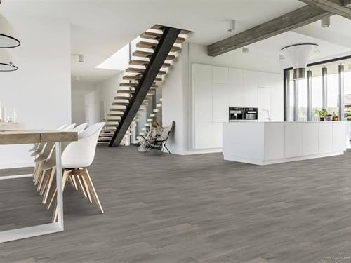 PVC Bodenbelag Vinylboden mit markanter Fuge, Zuschnitt (2m breit, 4m lang)