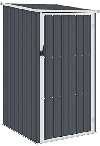 INLIFE Cobertizo para electrodomésticos, color antracita, 87 x 98 x 159 cm, acero galvanizado