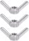 3 Pcs M10 Wing Nuts Stainless Steel Butterfly Nuts Fasteners Parts Screws for Industrial Machines and Systems Electronic Devices