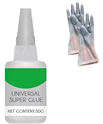 Xirmsa Universal Super Glue, Uniglue Universal Super Glue, 2 Pcs Welding High-Strength Oily Glue, Super Glue Fast Repair and Curing for Metals, Plastics, Wood, Glass, Jade Etc (1pcs)