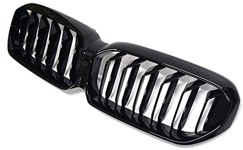 Yucss Für B&Mw 5Er G30 G38 G31 F90 M5 Lci 2020–2022 Glänzend Schwarz Abs Dual Line Gitter 1 Stück Auto Frontstoßstange Grill Nierengitter Front Auto