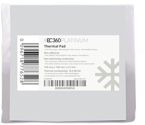 EC360® Platinum 16,6 W/MK Pad Thermique (100 x 100 x 2,5 mm)