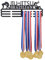 SUPERDANT Brasilianischer Jiu-Jitsu-Medaillenaufhänger, Sport-Medaillenhalter, BJJ UFC, personalisierbar, schwarzes Metallregal, Wandmontage, Umhängeband, Schlüsselband, Weihnachtsgeschenk