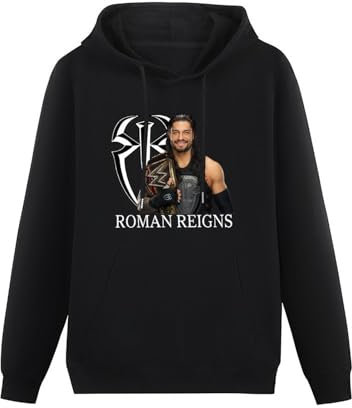 AuduE Roman Reigns Graphic Hoodie Printed Hoody Fashion Sweatershirt for Men Size L