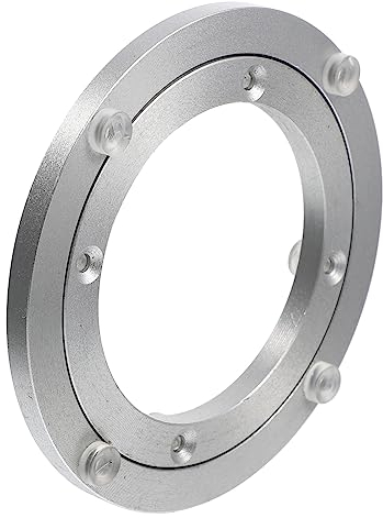 HEMOTON 3st Tisch Drehscheibe Rotierende Plattentellerlager Runder Tisch Mit Drehbarem Fuß Plattenteller Drehlager Rotierendes Lager Robuster Tisch Ball Desktop-regal Aluminiumlegierung
