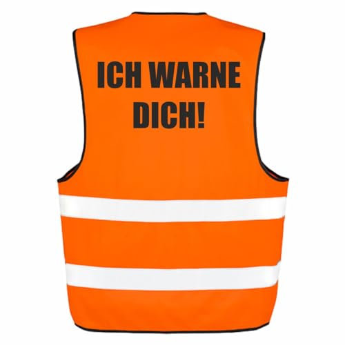 Spaß Kostet Warnweste Ich warne dich! Reflektierende Sicherheitsweste