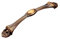 Chinesischer Retro-Schranktürgriff, antiker chinesischer gelber Bronze-Garderobenschrank, Schubladenschrank, Türgriff-Hardware (Size : 2270 128 coffee)