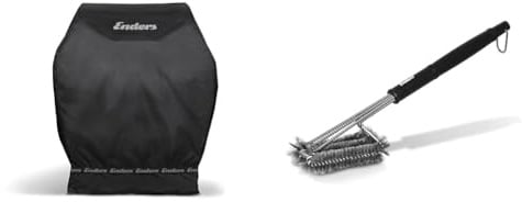 Enders Abdeckhaube für Gasgrill Chicago/Next 3-Brenner & Premium GRILLBÜRSTE MIT EDELSTAHLBORSTEN 8814 Kunststoffgriff
