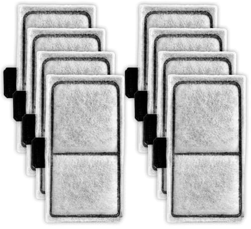 NQEUEPN 8pcs Filter Cartridges Compatible with Top Fin EF-S, 2.2x3.8inch Fish Bowl Filter Fish Tank Filters Aquarium Replacement Cartridges for Water Filtration