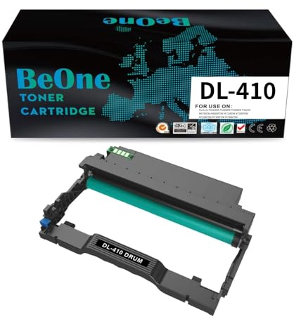 BeOne 1x DL-410 DL 410 Trommeleinheit Kompatibel mit Drucker P3010DW P3010DN P3018DW P3018DN P3300DW P3308DW P3308DN M6700DW M6708DW M6708DN M6800FDW M6808FDW M7100DW M7108DW (1 Schwarz)