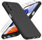 Coiwxmoi Coque pour Samsung Galaxy A14 4G/5G avec 2 Pièces Verre Trempé, Ultra Mince Souple TPU Silicone Étui Protection Antichoc Anti-Rayures Bumper Housse pour Samsung A14 6,6, Noir