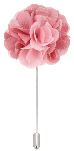 PATIKIL Pin de Boutonniere de Flor, Alfiler de Solapa para Hombres Flor de Camelia para Traje Boda Graduación Aniversario Broche Accesorios de Traje de Graduación